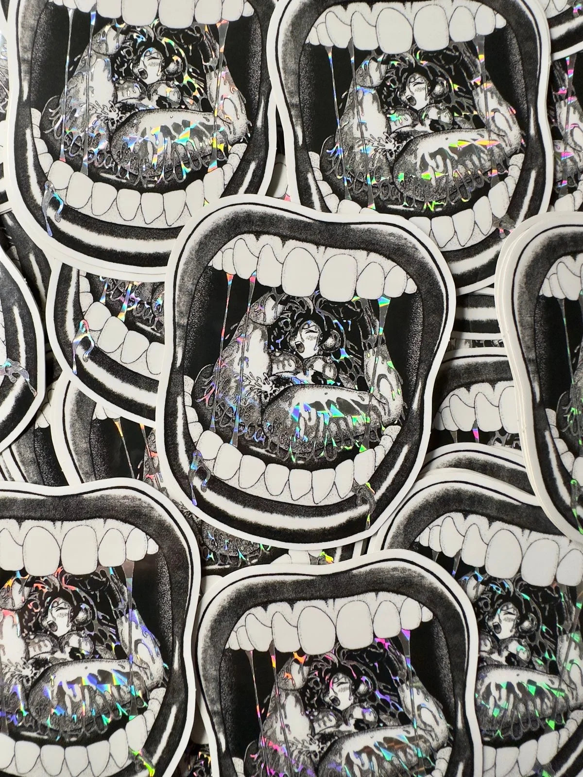 BONDAGE FAIRIES - MOUTH - STICKER