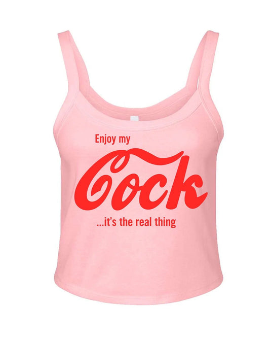ENJOY MY COCK - PINK - TANK