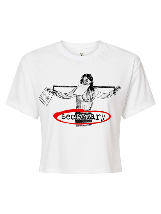 SECRETARY - CROP - WHITE